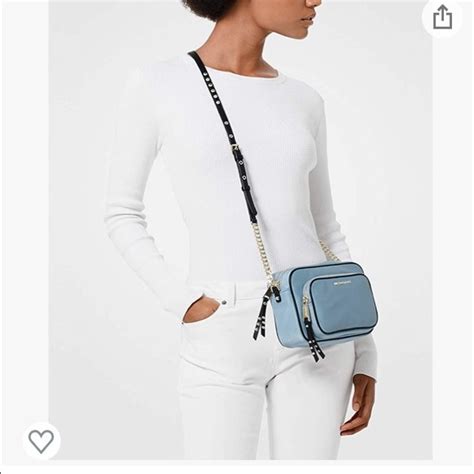 Michael Kors Leila Nylon Camera Bag (Pale Blue)